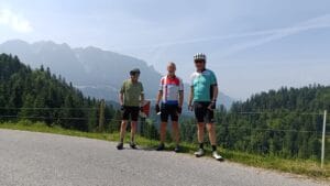 The lads en route to Zell am See
