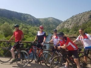 The lads on route to Dubrovnik