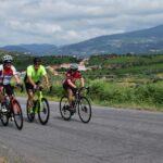 The lads on the climb to Castro Daire