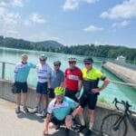 The lads overlooking the lake