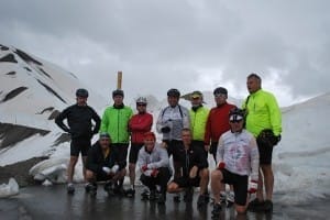 The last 1km on the Col de la Bonette is impassable