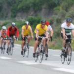 The peleton chases on towards Nice