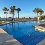 View of hotel pool Malaga
